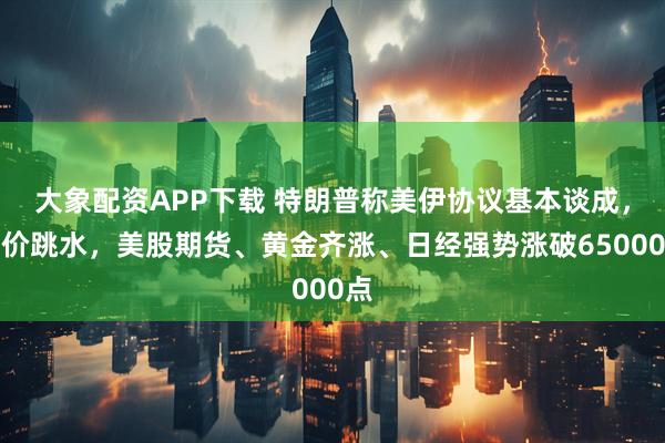 大象配资APP下载 特朗普称美伊协议基本谈成，油价跳水，美股期货、黄金齐涨、日经强势涨破65000点